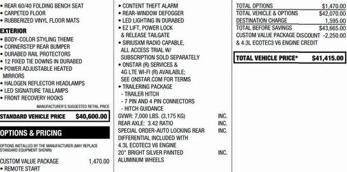 2020 Chevrolet Silverado 1500 Custom