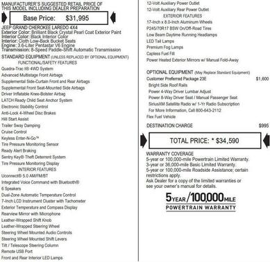 2015 Jeep Grand Cherokee Laredo