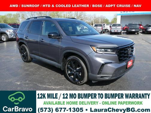 Modern Steel Metallic 2025 Honda Pilot Black Edition