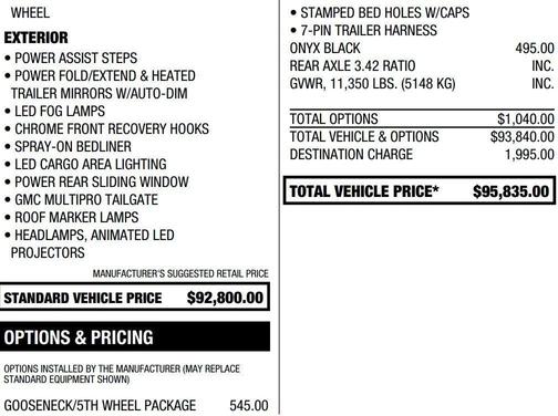 Onyx Black 2025 GMC Sierra 2500 Denali Ultimate