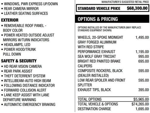 2025 Chevrolet Corvette Stingray w/1LT
