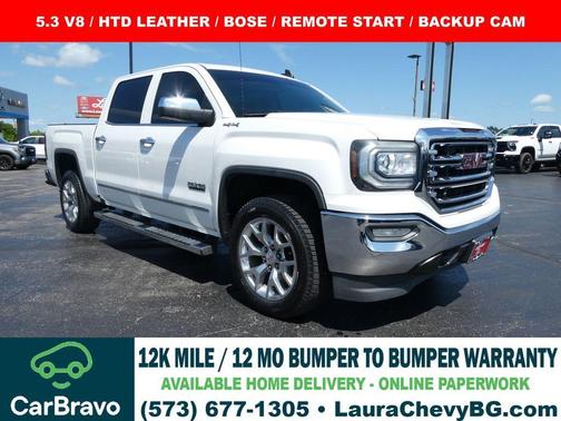 White Frost Tri-Coat 2018 GMC Sierra 1500 SLT