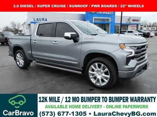 Sterling Gray Metallic 2024 Chevrolet Silverado 1500 High Country