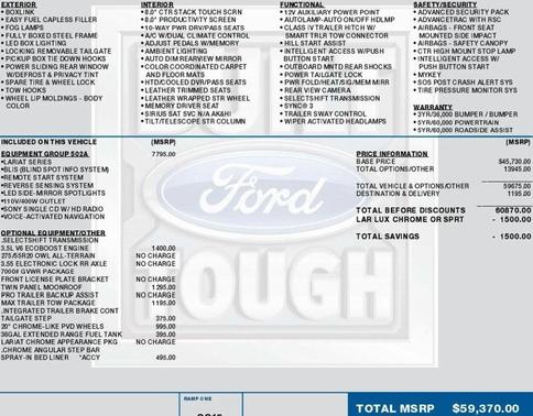 2016 Ford F-150 Lariat