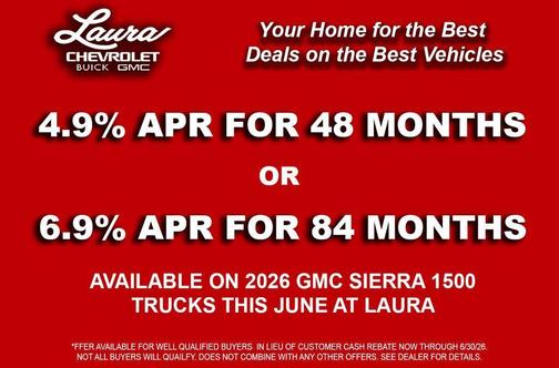 Summit White 2026 GMC Sierra 1500 SLT