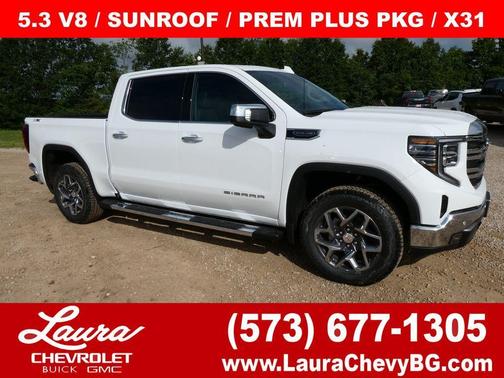 Summit White 2026 GMC Sierra 1500 SLT