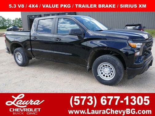 Black 2026 Chevrolet Silverado 1500 WT