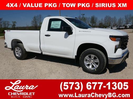 Summit White 2026 Chevrolet Silverado 1500 WT
