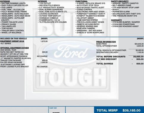 2020 Ford Ranger XLT