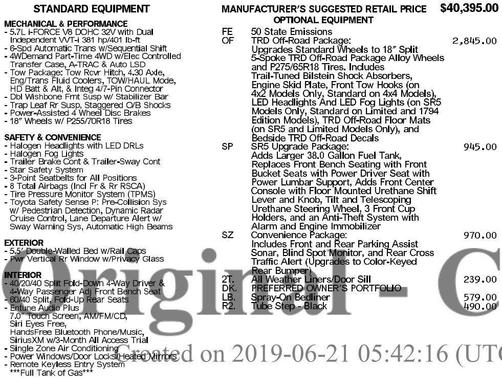 2019 Toyota Tundra SR5