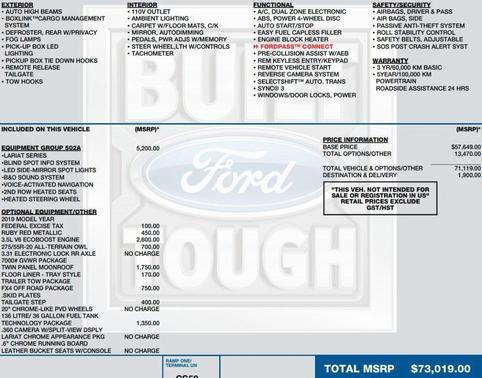 2019 Ford F-150 Lariat