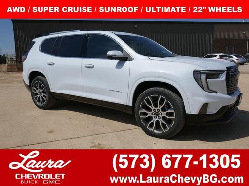 Glacier White 2026 GMC Acadia DENALI ULTIMATE