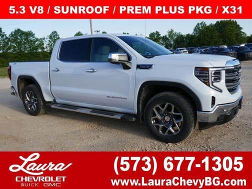 Glacier White 2026 GMC Sierra 1500 SLT