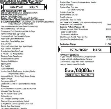 2023 Jeep Gladiator Sport