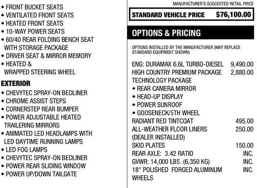 2025 Chevrolet Silverado 3500 High Country