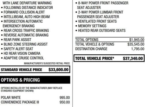 Polar White 2026 Chevrolet Equinox RS