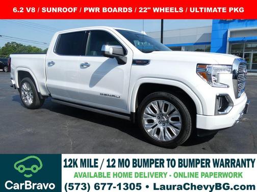White Frost Tri-Coat 2021 GMC Sierra 1500 Denali