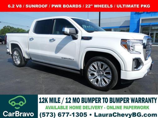 White Frost Tri-Coat 2021 GMC Sierra 1500 Denali