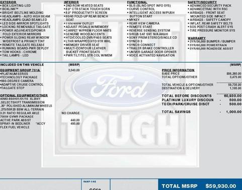 2017 Ford F-150 Platinum