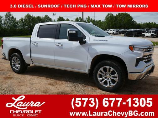 Polar White 2026 Chevrolet Silverado 1500 LTZ