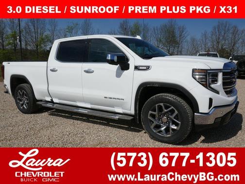 Summit White 2026 GMC Sierra 1500 SLT
