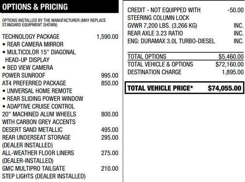 2023 GMC Sierra 1500 AT4