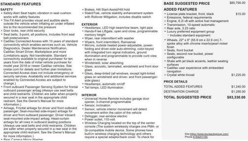 2019 Cadillac Escalade Luxury