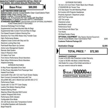 2025 RAM 1500 RHO