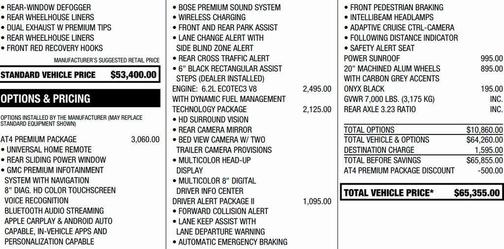 2020 GMC Sierra 1500 AT4