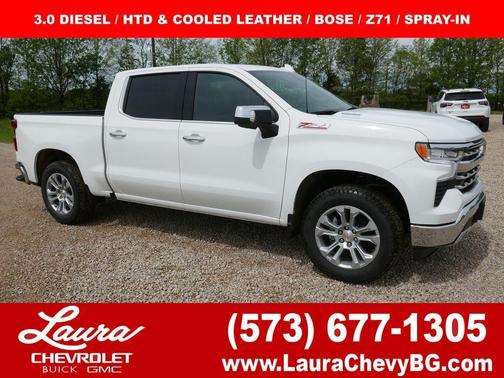 Summit White 2026 Chevrolet Silverado 1500 LTZ