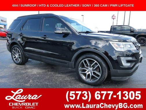 Shadow Black 2017 Ford Explorer sport
