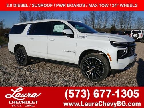 Polar White 2026 Chevrolet Suburban High Country