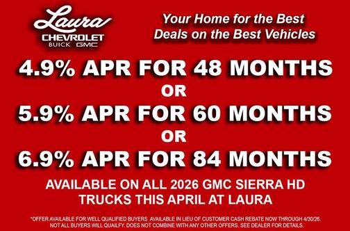 Onyx Black 2026 GMC Sierra 2500 AT4