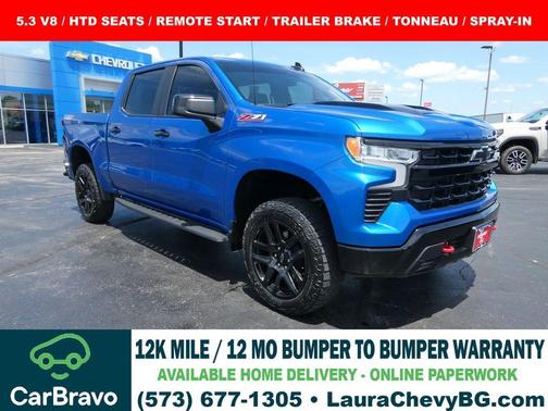 Glacier Blue Metallic 2022 Chevrolet Silverado 1500 LT Trail Boss