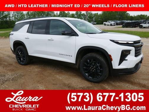 Summit White 2026 Chevrolet Traverse LT