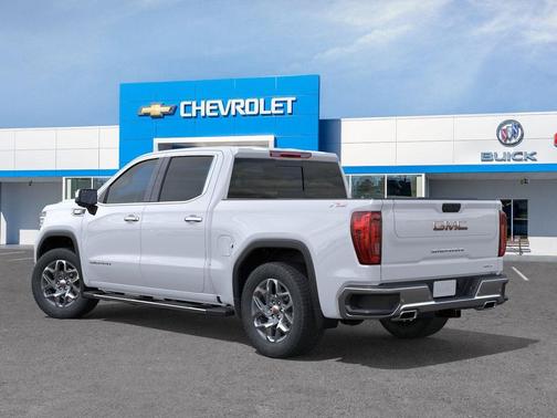 Glacier White Tricoat 2026 GMC Sierra 1500 SLT