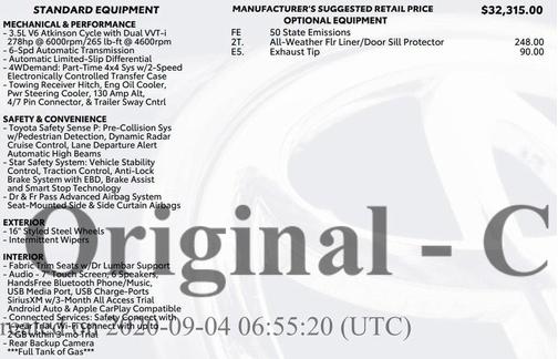 2020 Toyota Tacoma SR