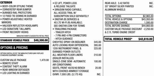 2020 Chevrolet Silverado 1500 Custom