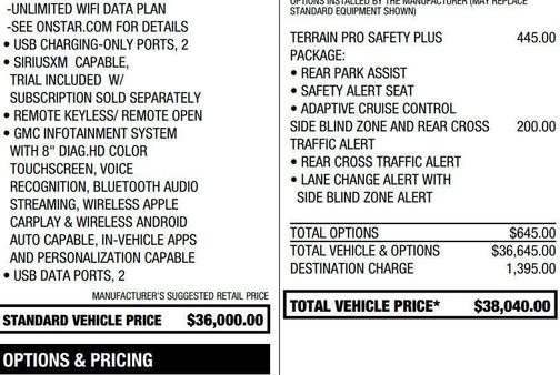 Summit White 2023 GMC Terrain AT4