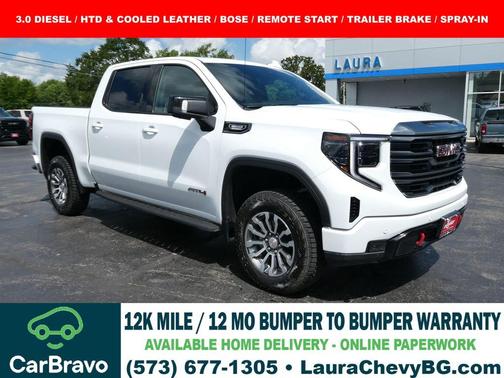 Summit White 2022 GMC Sierra 1500 AT4