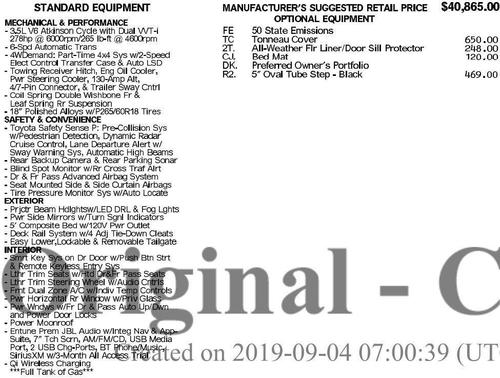 2019 Toyota Tacoma Limited