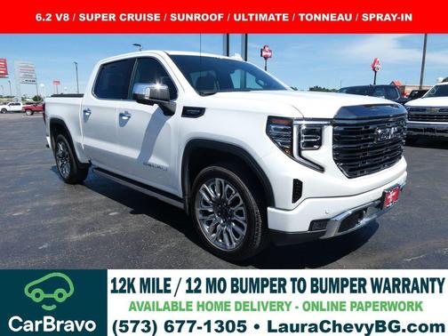 White Frost Tri-Coat 2024 GMC Sierra 1500 Denali Ultimate