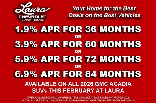 2026 GMC Acadia Elevation