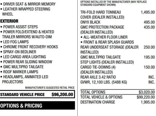 Onyx Black 2025 GMC Sierra 3500 Denali Ultimate