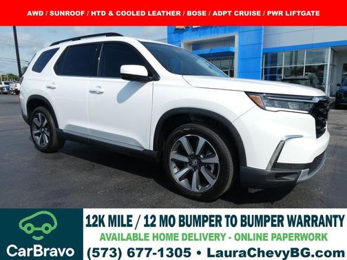 Platinum White Pearl 2024 Honda Pilot Elite