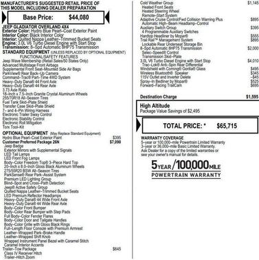 2022 Jeep Gladiator Overland