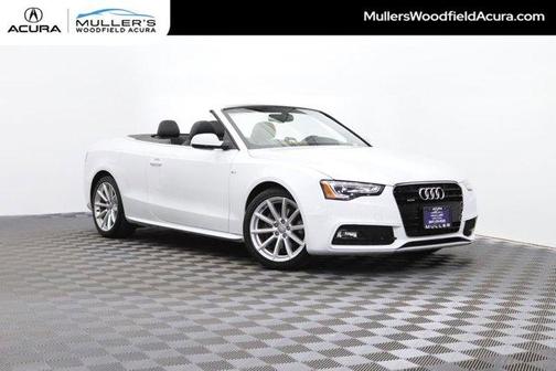 Glacier White Metallic / Black Roof 2015 Audi A5 2.0T Premium Plus