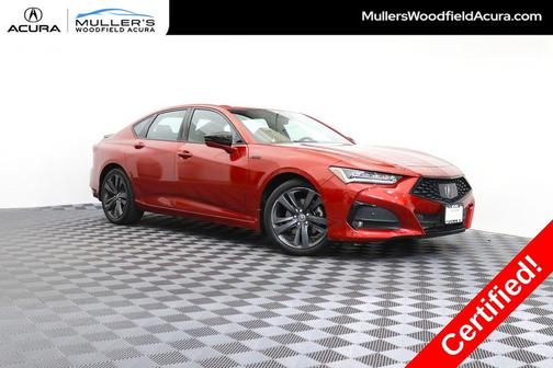 Performance Red Pearl 2023 Acura TLX A-Spec