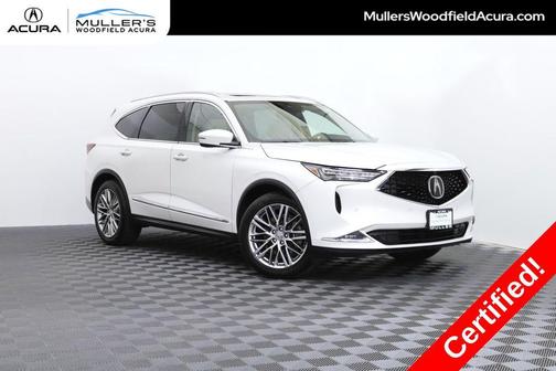 Platinum White Pearl 2023 Acura MDX Advance
