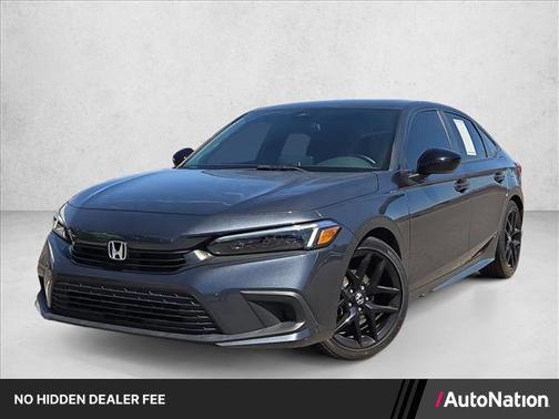 Meteorite Gray Metallic 2024 Honda Civic Sport